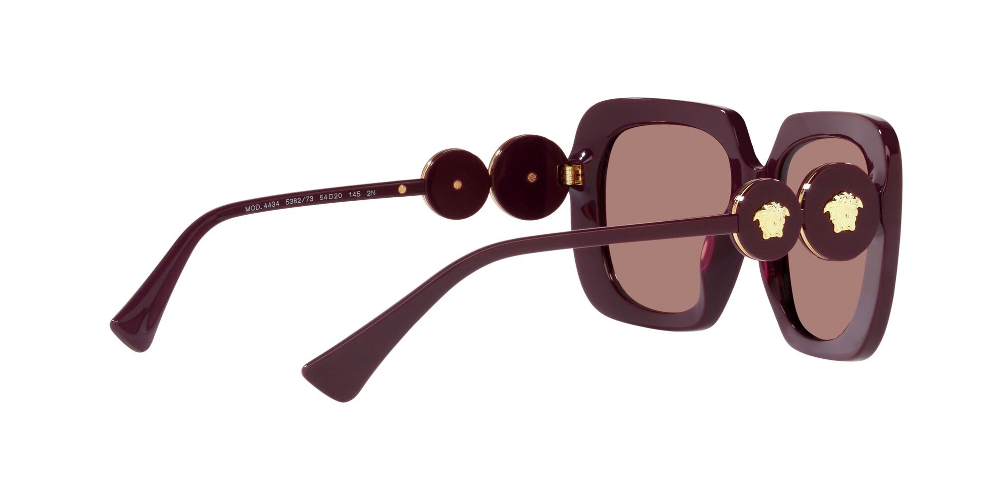 Sonnenbrillen Versace VE 4434 (538273) farbe bordeaux form quadratisch gläser marrone