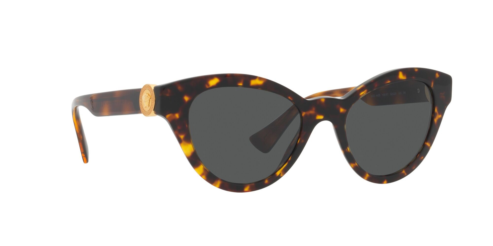 Sonnenbrillen Versace VE 4435 (108/87) farbe havana form schmetterling gläser grigio scuro