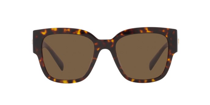 Occhiali da sole Versace VE 4437U (108/73) colore havana forma quadrato lenti marrone scuro