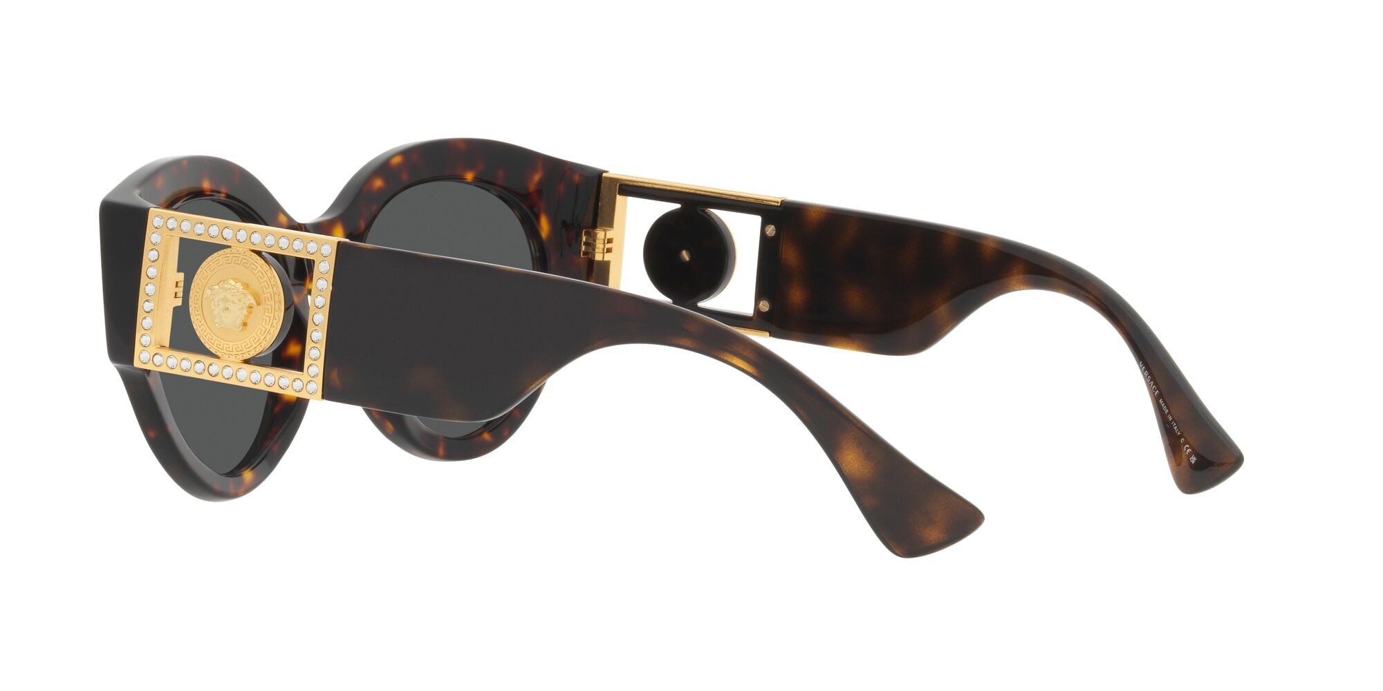 Sonnenbrillen Versace VE 4438B (108/87) farbe havana scuro form rund gläser grigio scuro