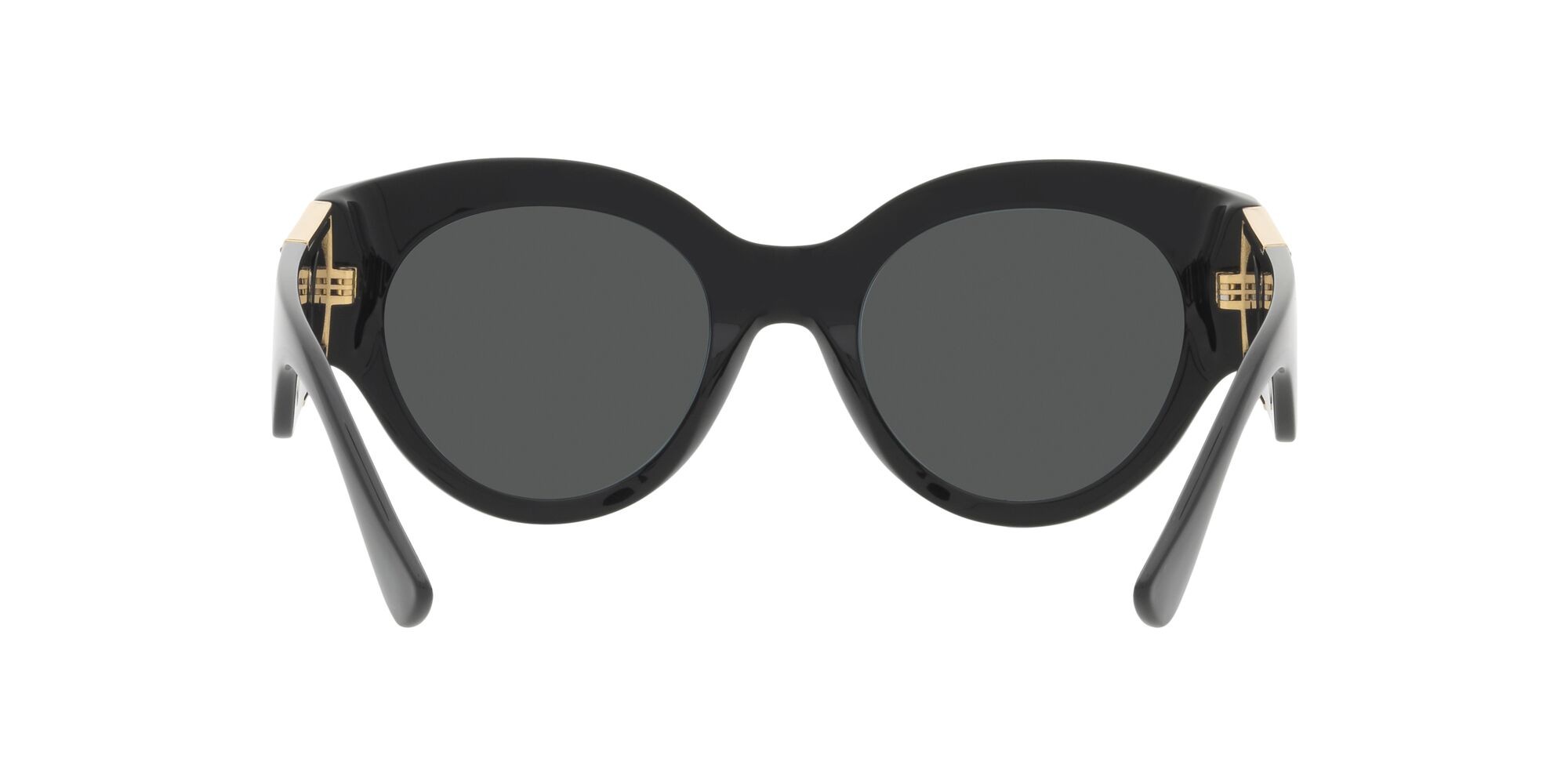 Occhiali da sole Versace VE 4438B (GB1/87) colore nero forma rotondo lenti grigio scuro