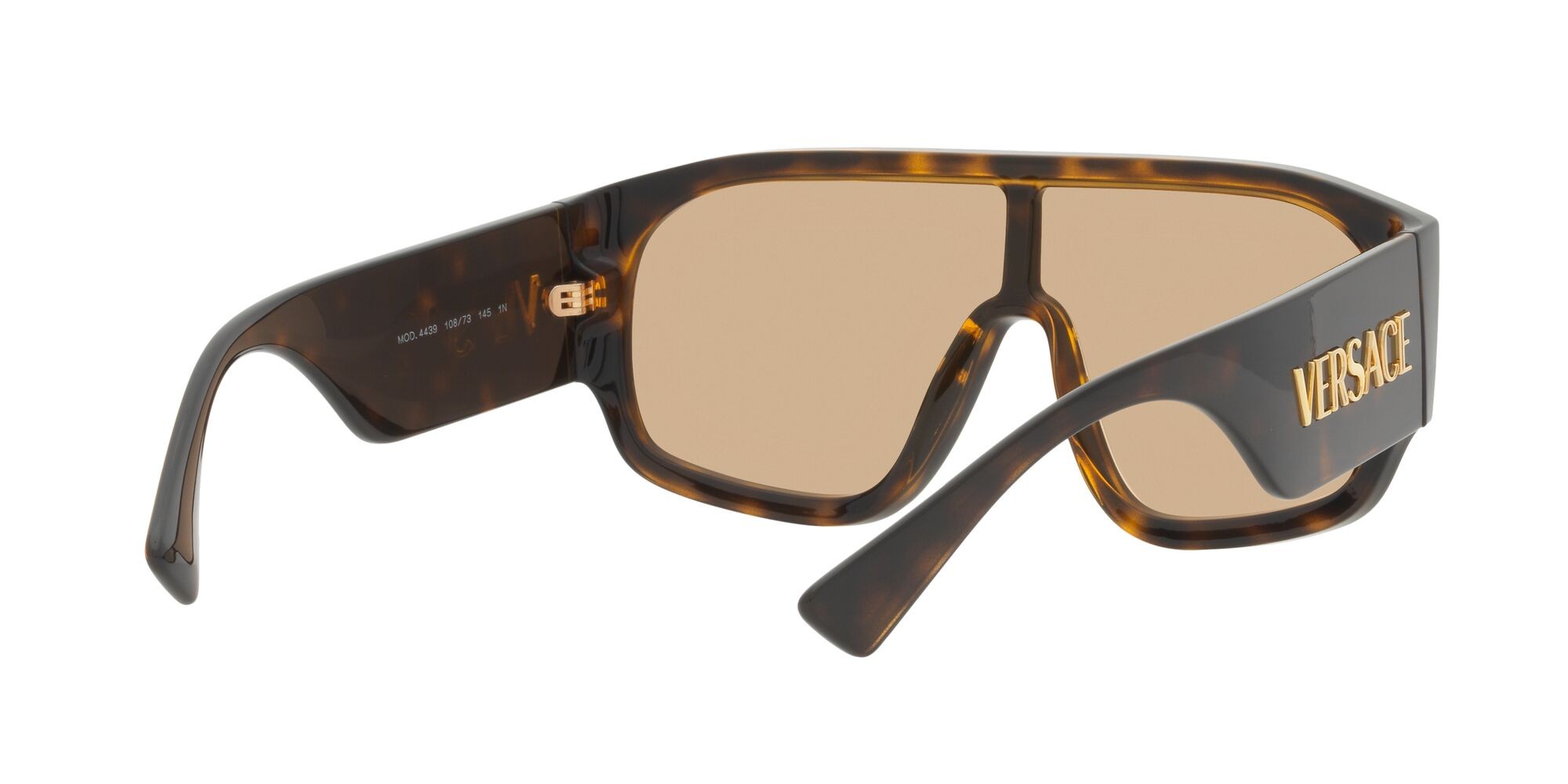 Sonnenbrillen Versace VE 4439 (108/73) farbe havana form quadratisch gläser marrone chiaro