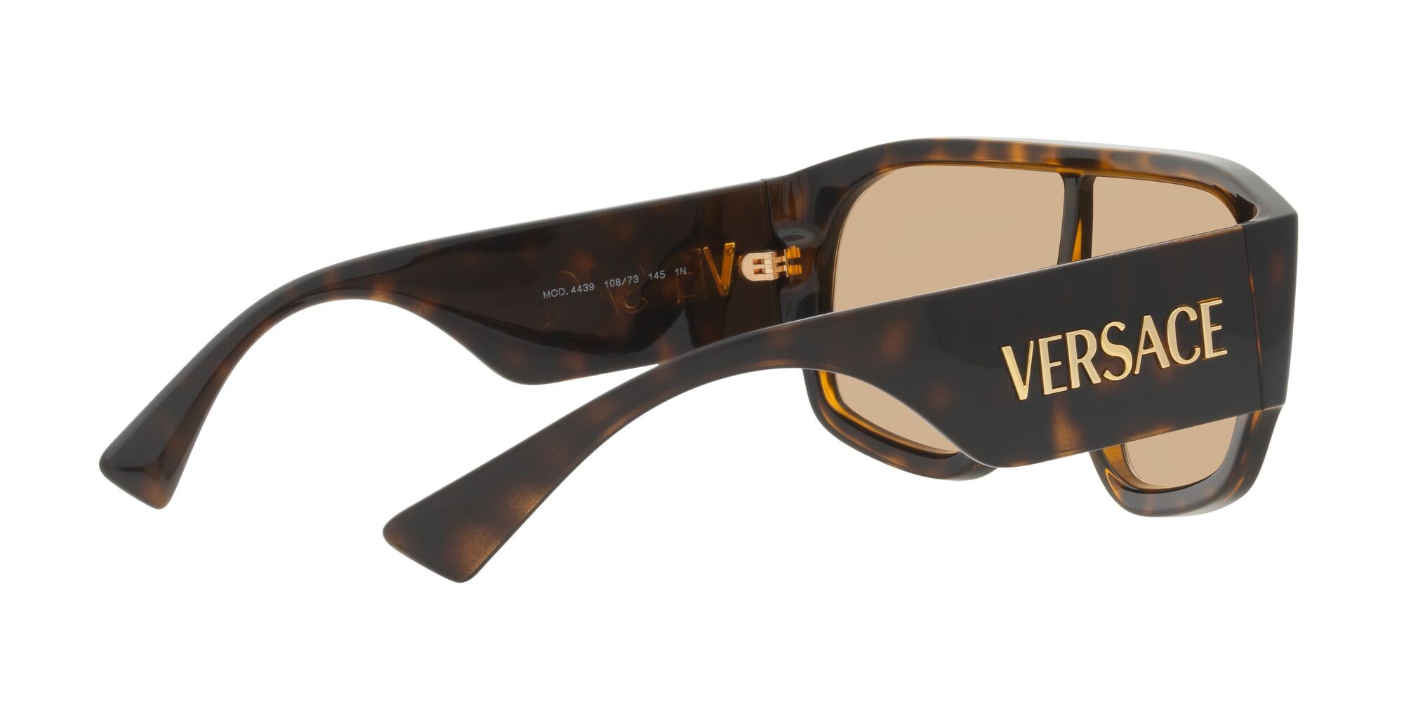 Sonnenbrillen Versace VE 4439 (108/73) farbe havana form quadratisch gläser marrone chiaro