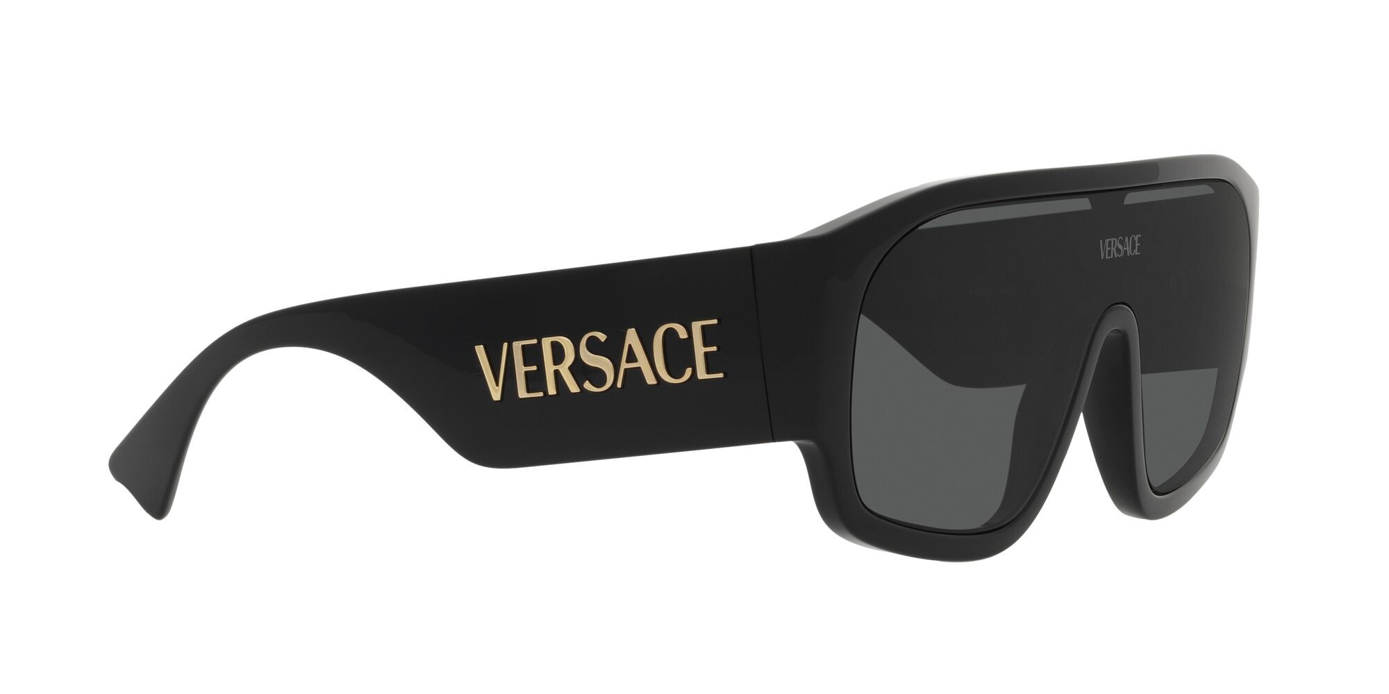 Sonnenbrillen Versace VE 4439 (GB1/87) farbe nero form quadratisch gläser grigio scuro