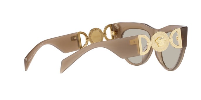 Sonnenbrillen Versace VE 4440U (5407/3) farbe marrone opale form unregelmäßig gläser marrone chiaro
