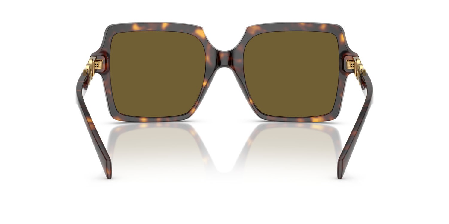 Occhiali da sole Versace VE 4441 (108/73) colore havana forma quadrato lenti marrone scuro