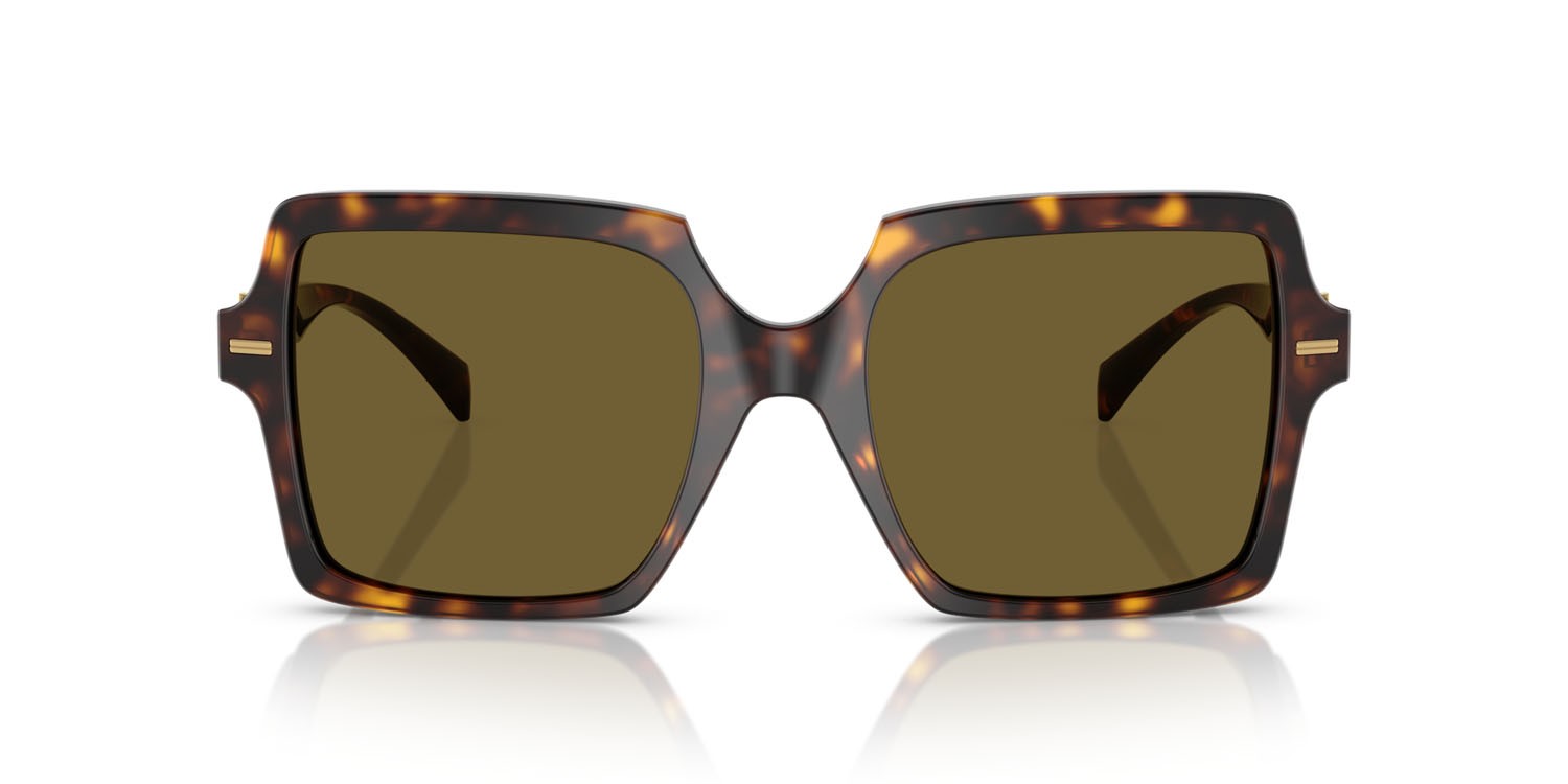 Occhiali da sole Versace VE 4441 (108/73) colore havana forma quadrato lenti marrone scuro