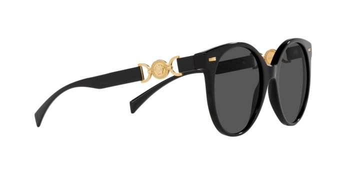 Sonnenbrillen Versace VE 4442 (GB1/87) farbe nero form pantos gläser grigio scuro