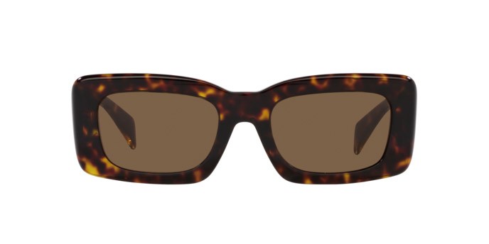 Occhiali da sole Versace VE 4444U (108/73) colore havana forma rettangolare lenti marrone scuro