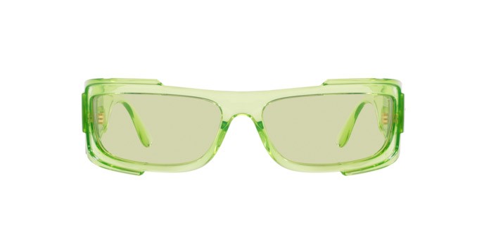 Sonnenbrillen Versace VE 4446 (541471) farbe verde trasparente form rechteckig gläser verde