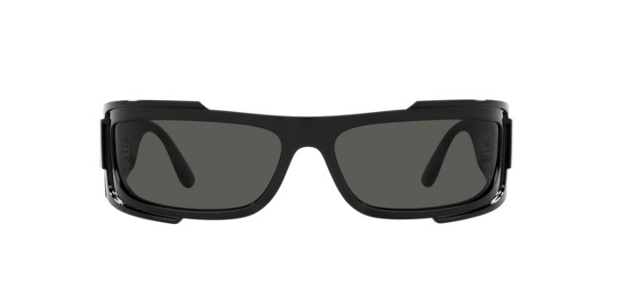 Sunglasses Versace VE 4446 (GB1/87) color nero shape rectangle lenses grigio scuro