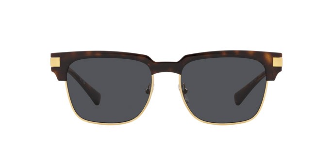 Sunglasses Versace VE 4447 (108/87) color havana shape rectangle lenses grigio scuro