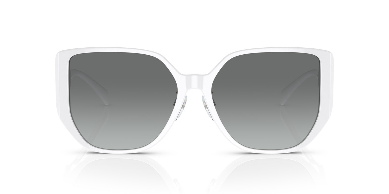 Sonnenbrillen Versace VE 4449D (314/11) farbe bianco form quadratisch gläser sfumato grigio