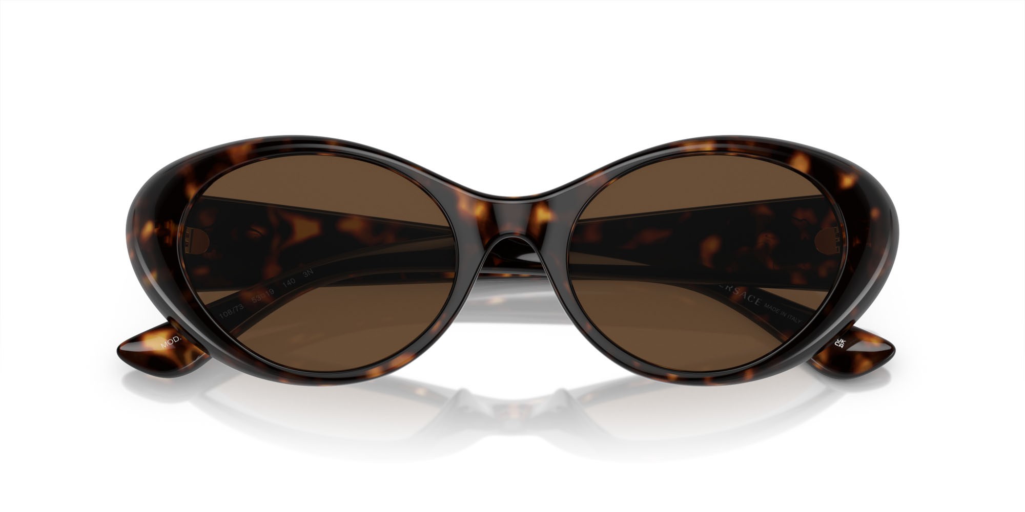 Sonnenbrillen Versace VE 4455U (108/73) farbe havana form oval gläser marrone scuro