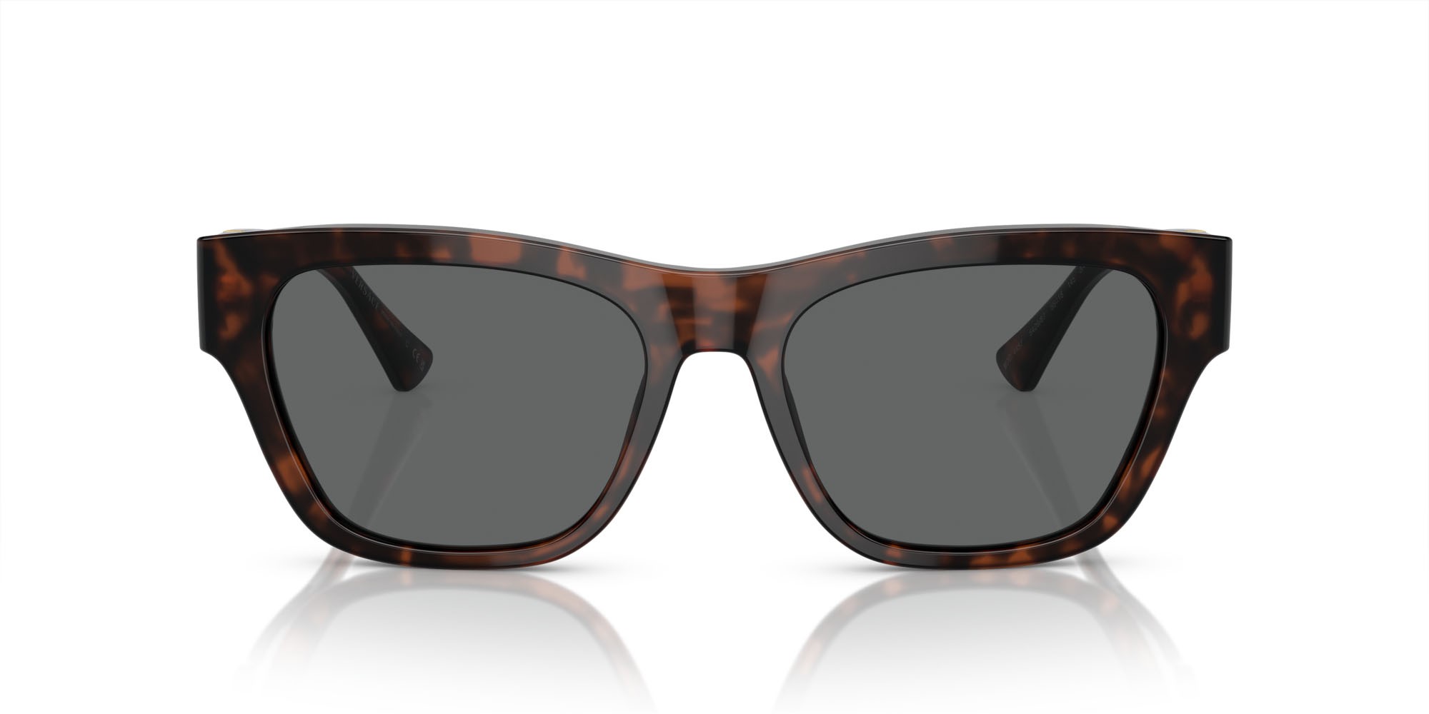 Sonnenbrillen Versace VE 4457 (542987) farbe havana form quadratisch gläser grigio scuro