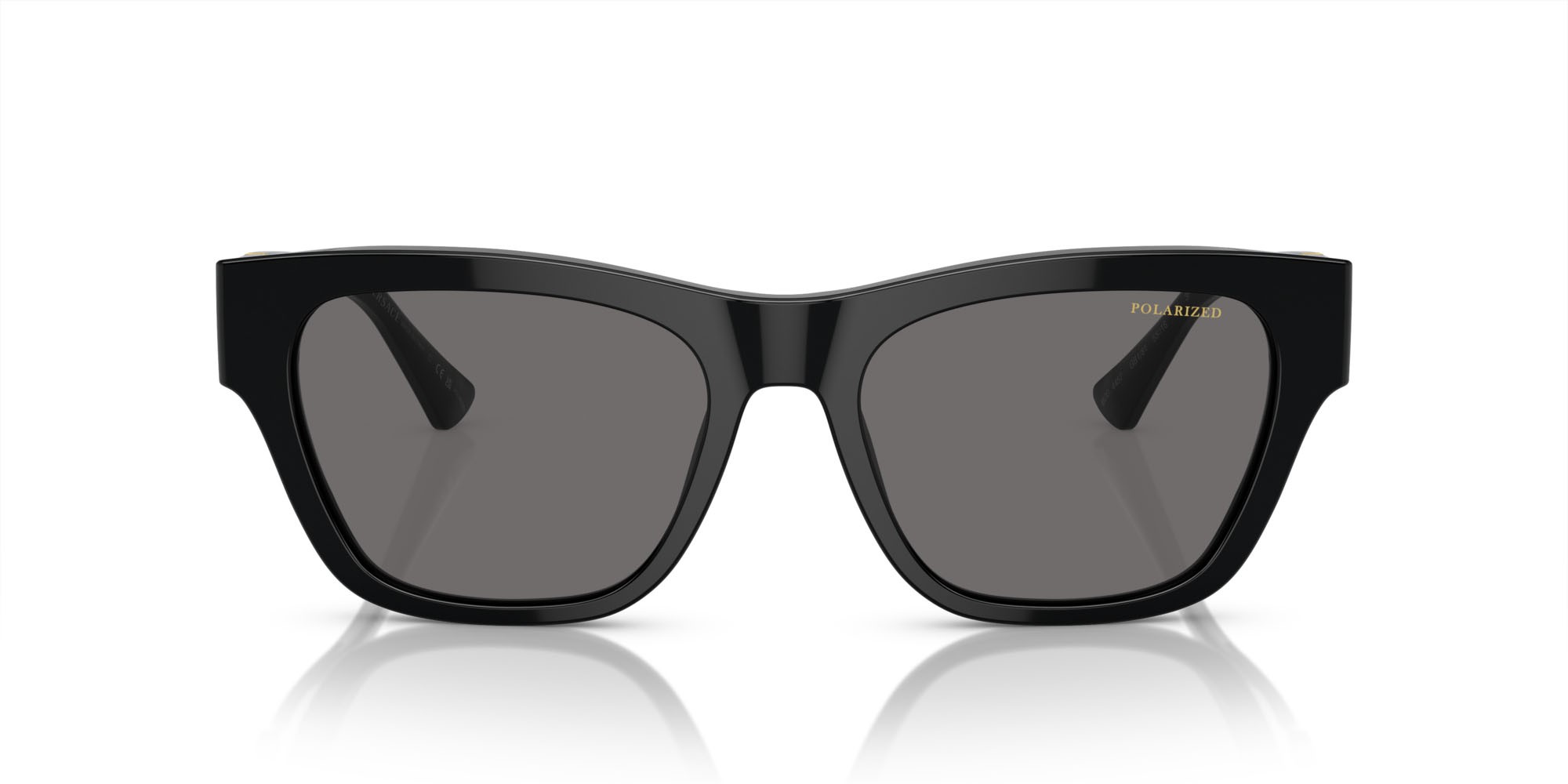 Sunglasses Versace VE 4457 (GB1/81) color nero shape square lenses polarized grigio scuro