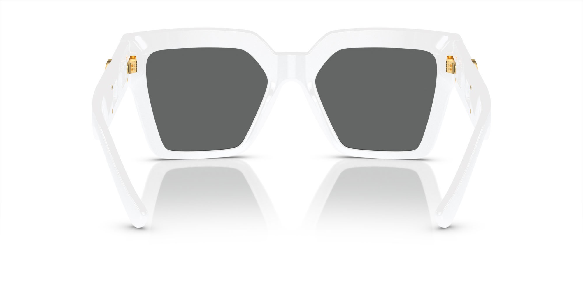 Sunglasses Versace VE 4458 (314/87) color bianco shape butterfly lenses grigio scuro