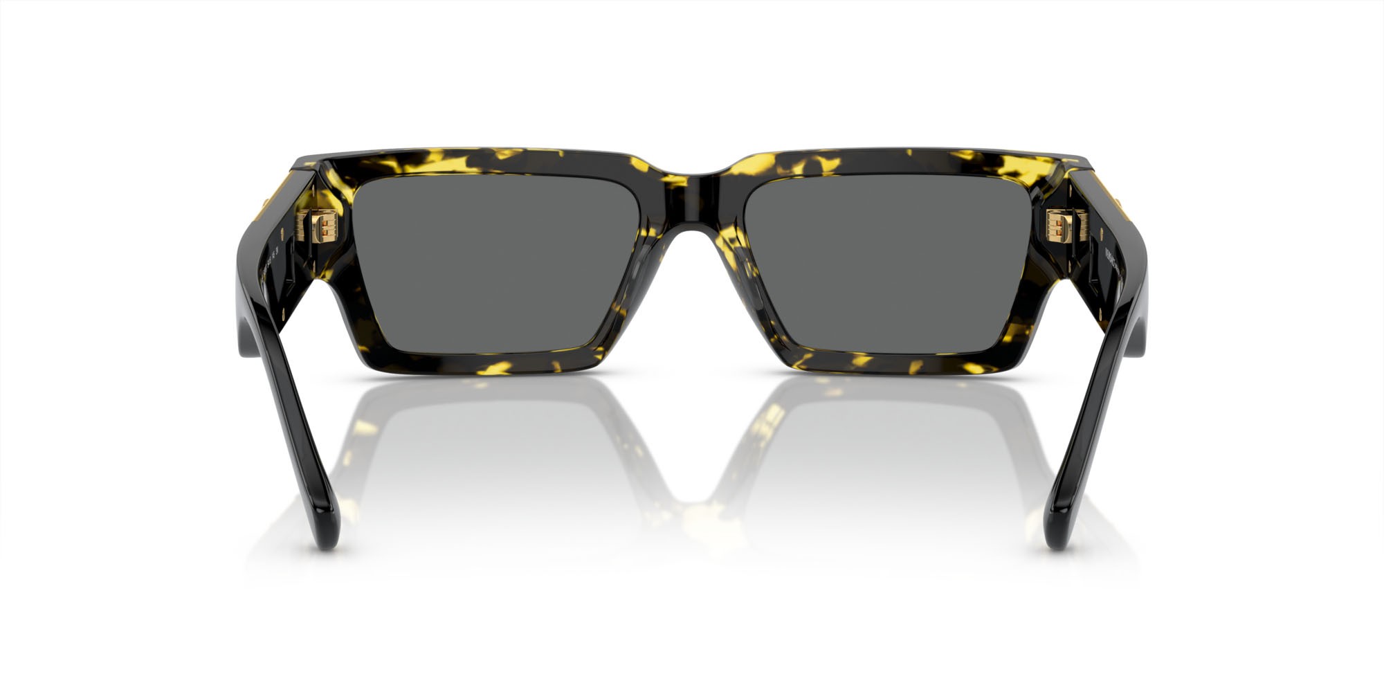 Occhiali da sole Versace VE 4459 (542887) colore havana forma rettangolare lenti grigio scuro