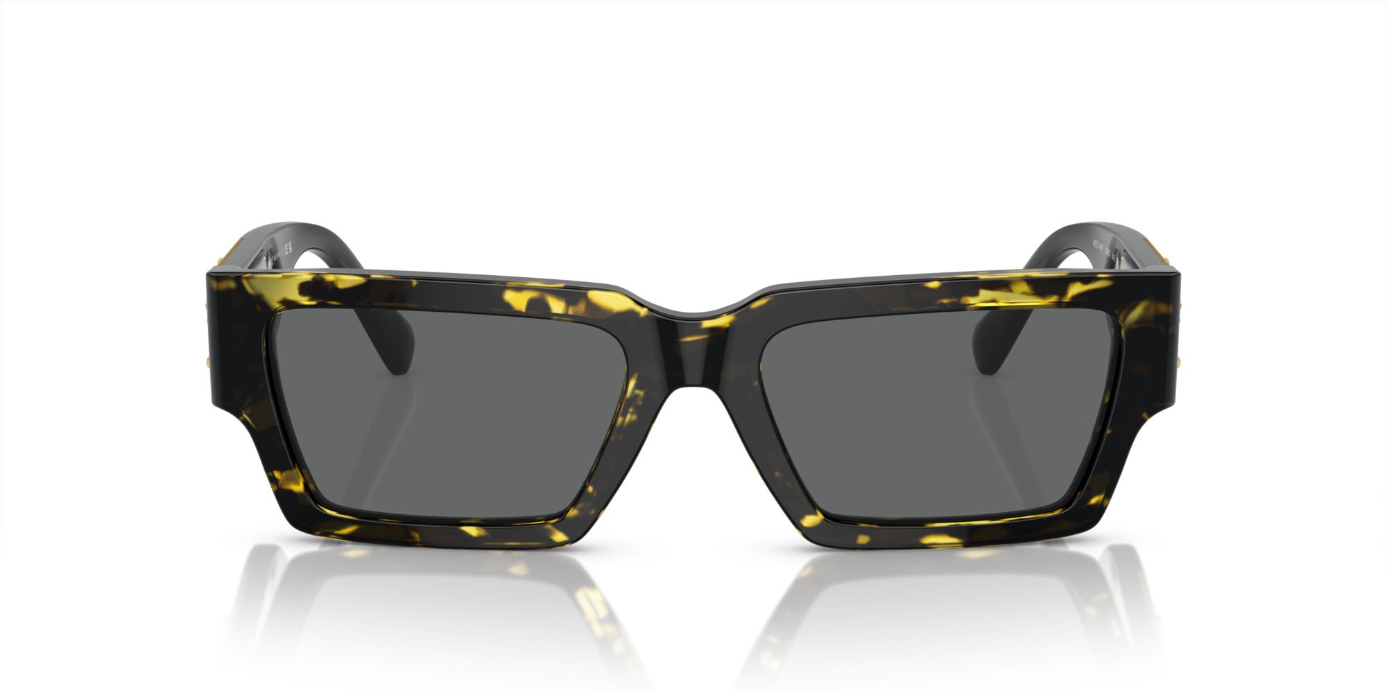 Occhiali da sole Versace VE 4459 (542887) colore havana forma rettangolare lenti grigio scuro