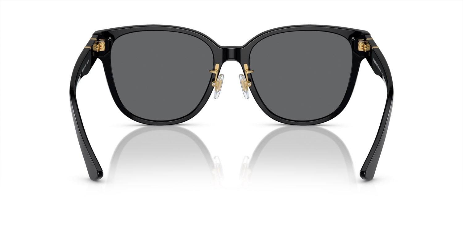 Occhiali da sole Versace VE 4460D (GB1/87) colore nero forma quadrato lenti grigio scuro
