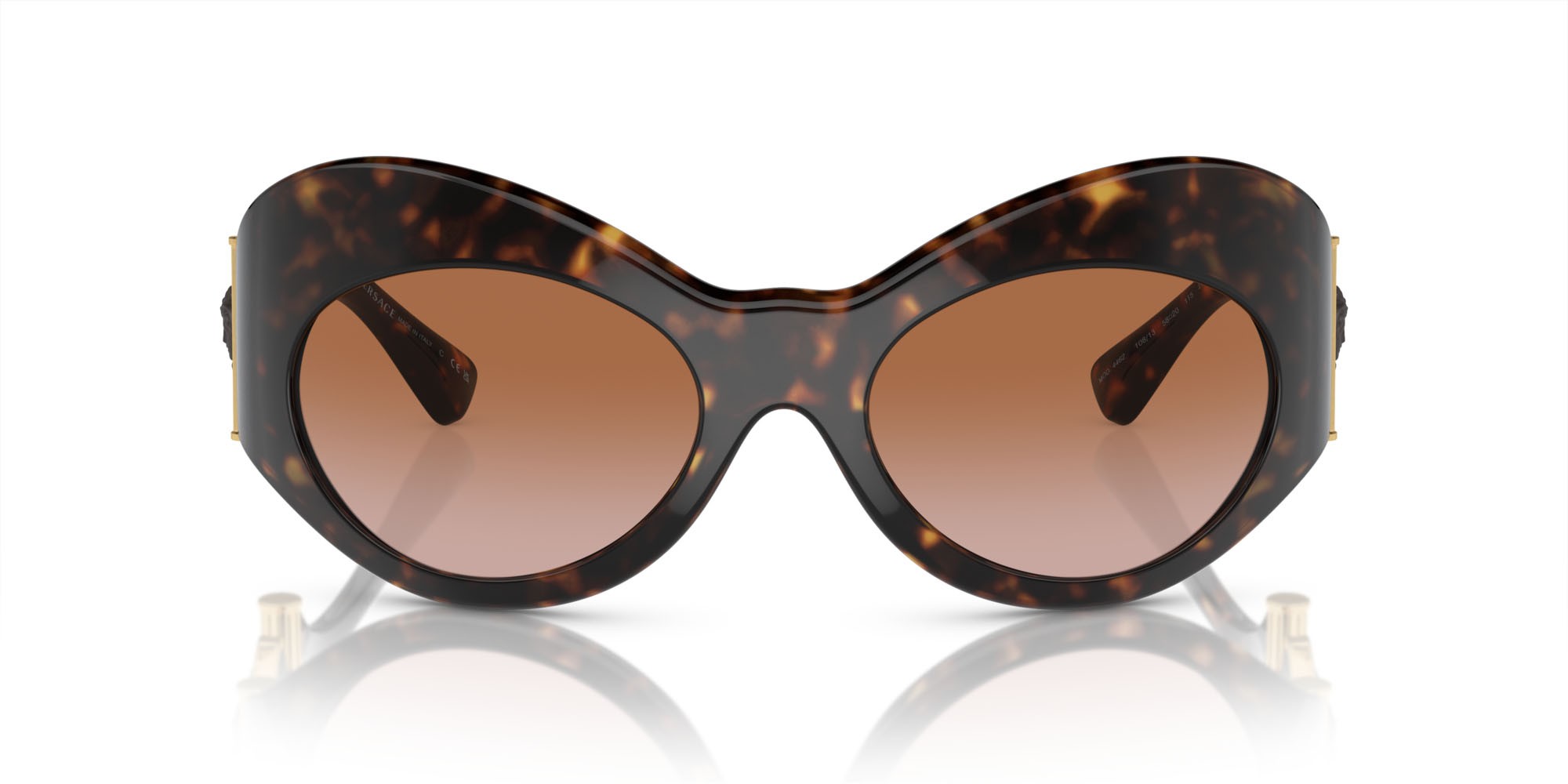 Sonnenbrillen Versace VE 4462 (108/13) farbe havana form unregelmäßig gläser marrone sfumato