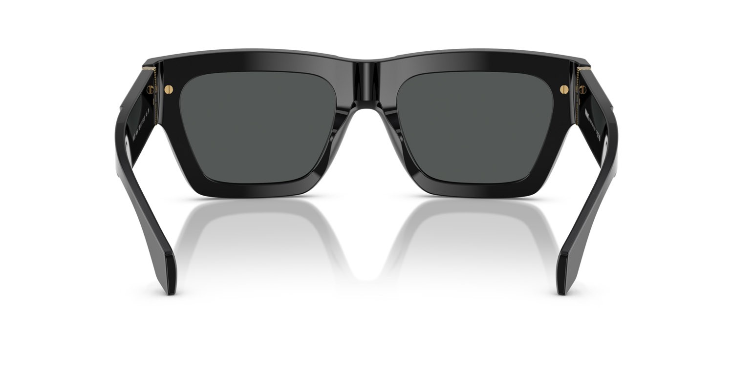Sunglasses Versace VE 4464 (GB1/87) color nero shape rectangle lenses grigio scuro
