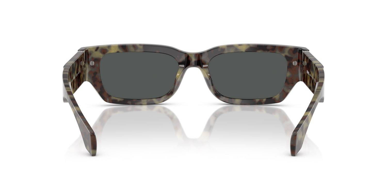 Occhiali da sole Versace VE 4465 (545687) colore havana forma rettangolare lenti grigio scuro