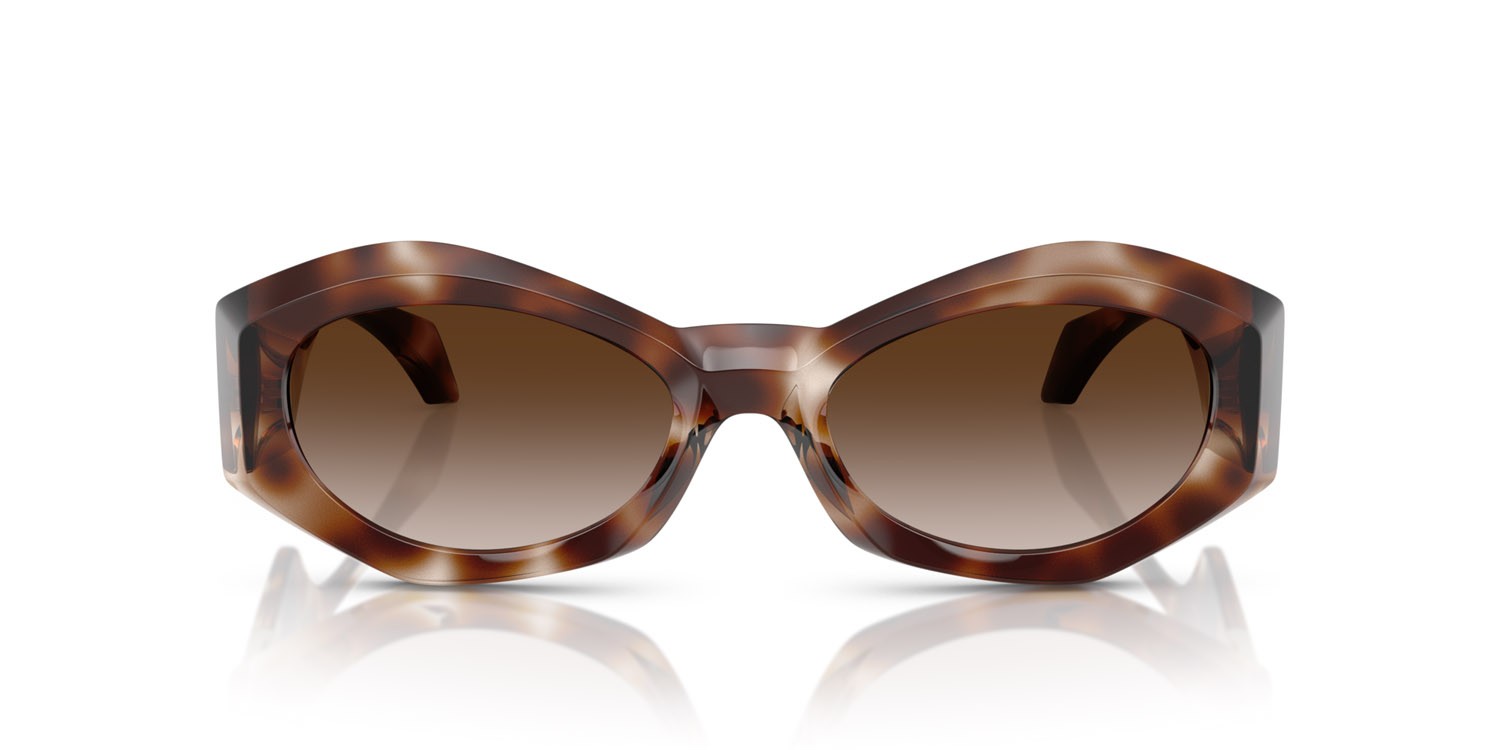 Occhiali da sole Versace VE 4466U (54613B) colore havana forma irregolare lenti marrone sfumato