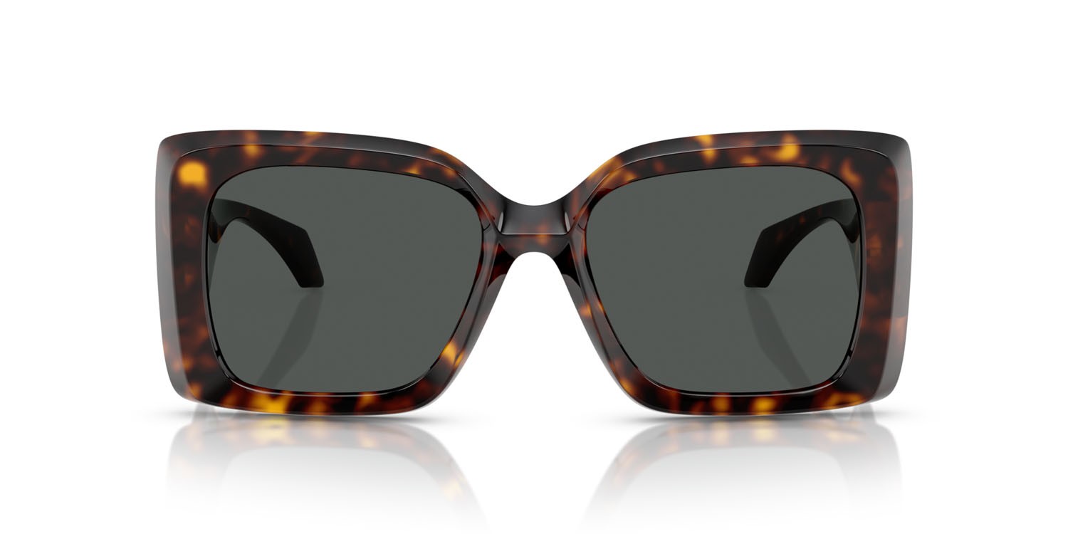 Occhiali da sole Versace VE 4467U (108/87) colore havana forma irregolare lenti grigio scuro