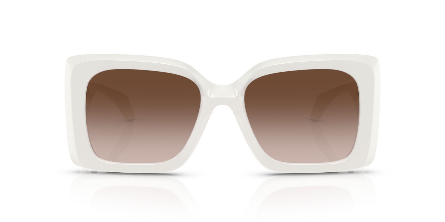 Occhiali da sole Versace VE 4467U (546213) colore bianco forma irregolare lenti grigio scuro
