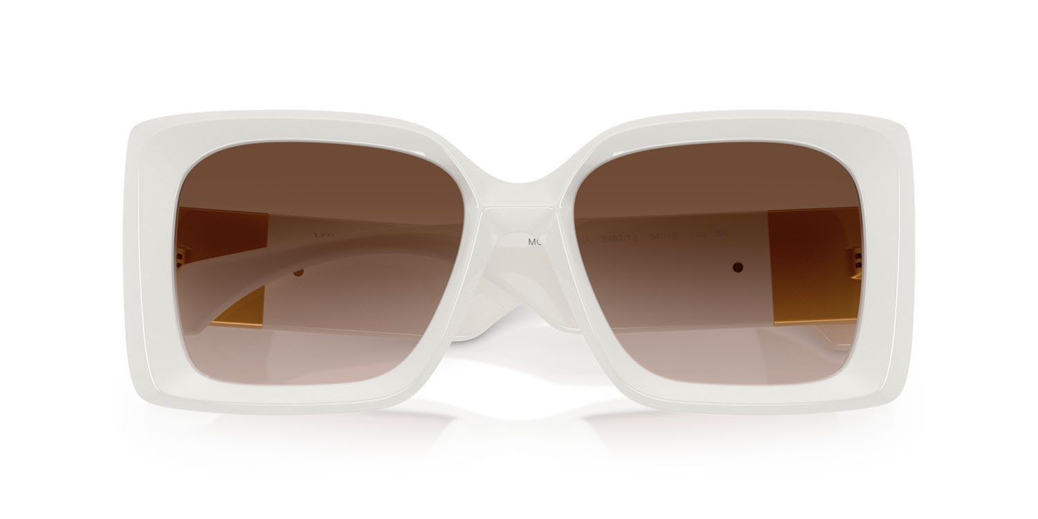 Occhiali da sole Versace VE 4467U (546213) colore bianco forma irregolare lenti grigio scuro