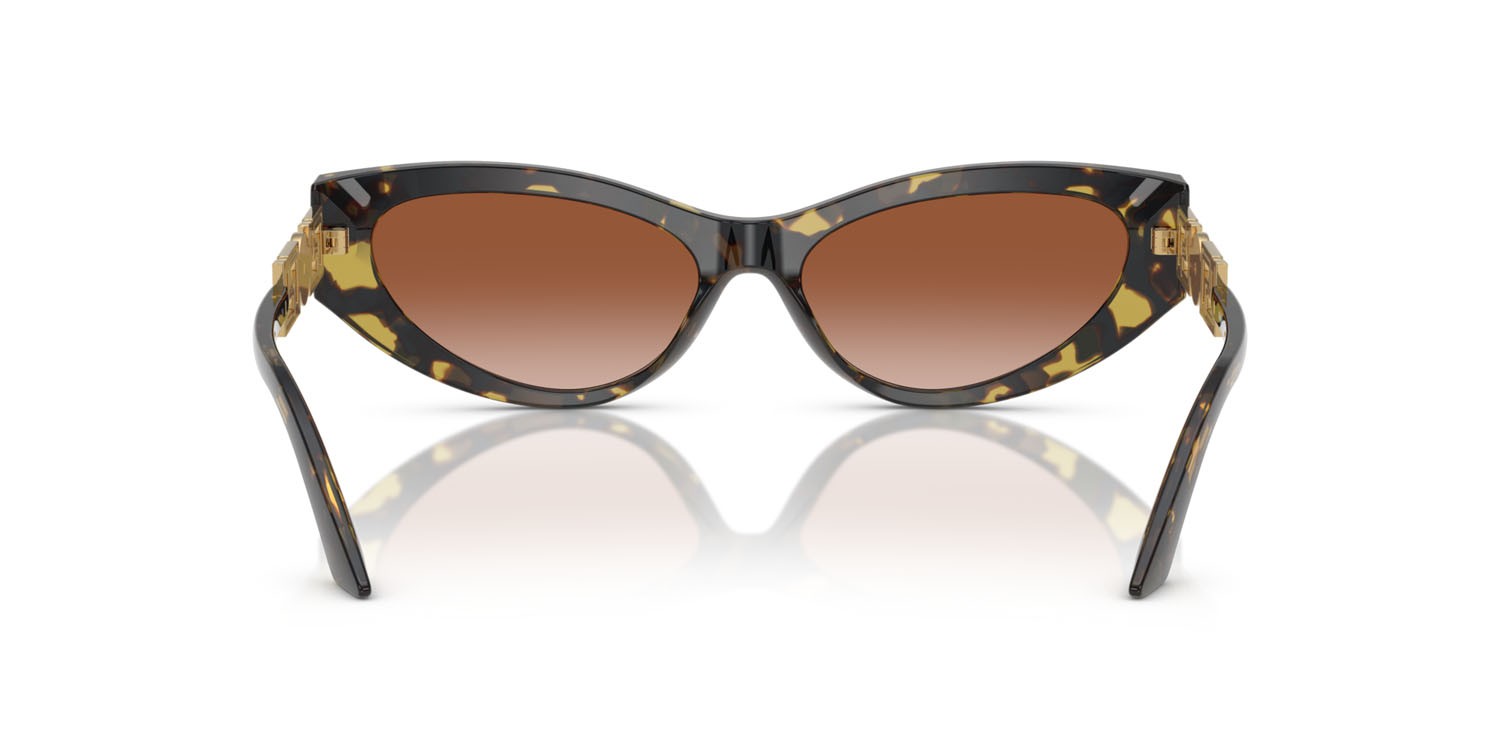 Sunglasses Versace VE 4470B (547013) color havana shape cat eye lenses marrone sfumato