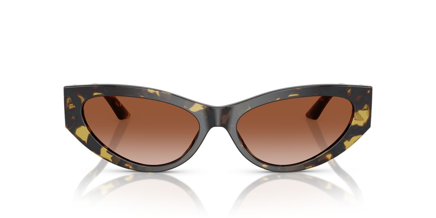 Sunglasses Versace VE 4470B (547013) color havana shape cat eye lenses marrone sfumato