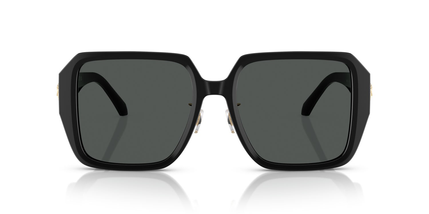 Sonnenbrillen Versace VE 4472D (GB1/87) farbe nero form quadratisch gläser grigio scuro