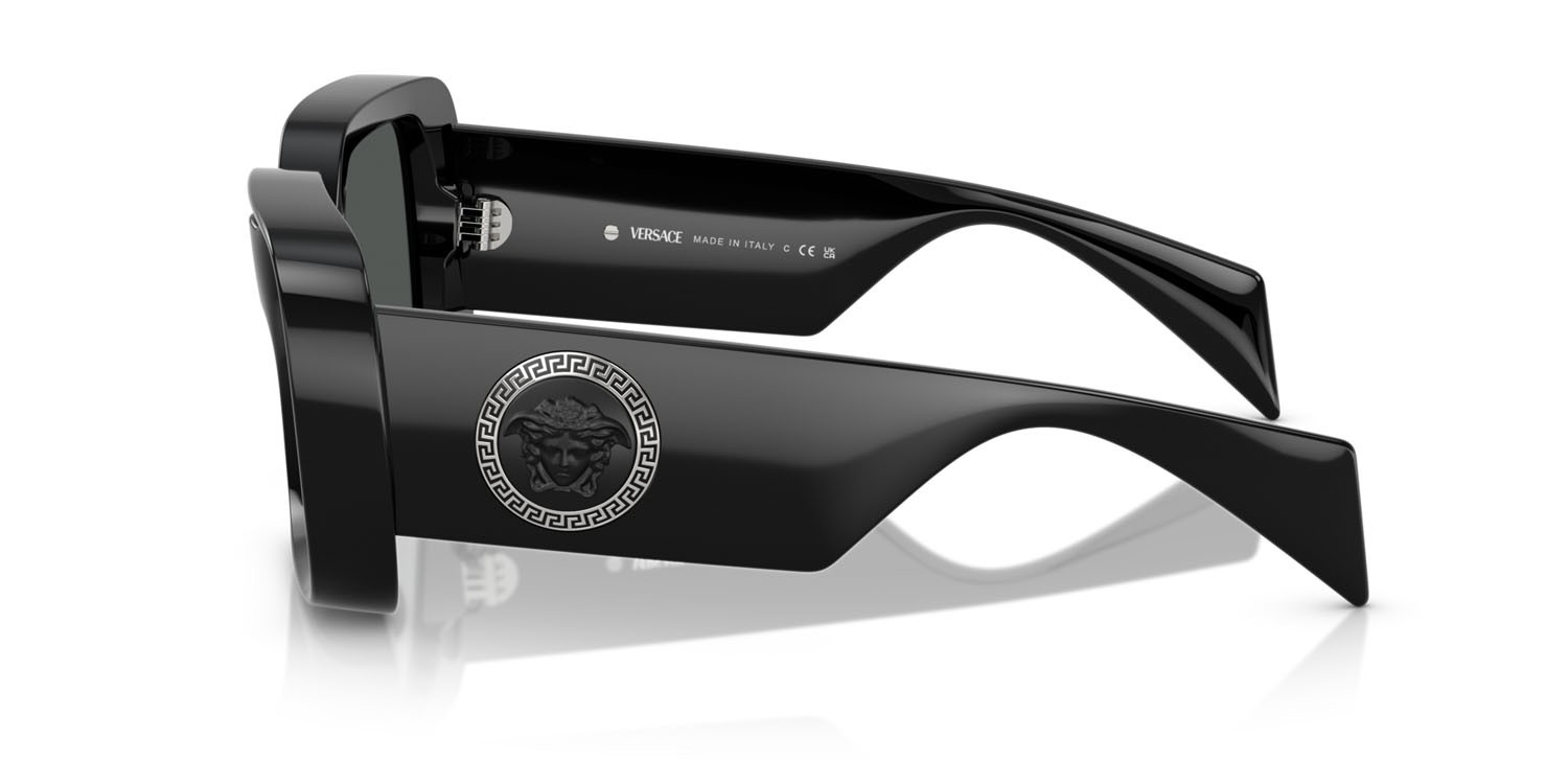 Sunglasses Versace VE 4473U (GB1/87) color nero shape square lenses grigio scuro