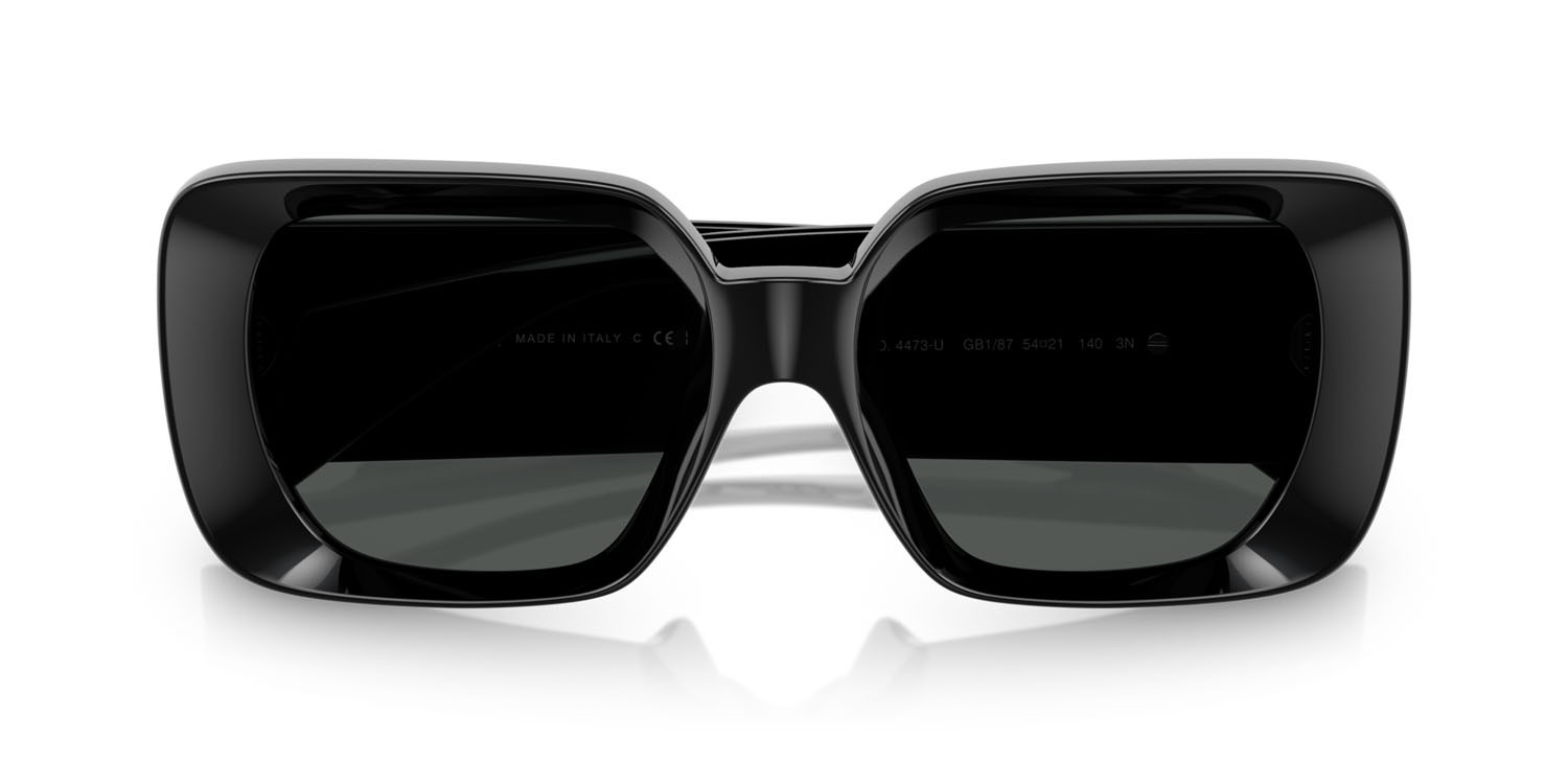 Sunglasses Versace VE 4473U (GB1/87) color nero shape square lenses grigio scuro