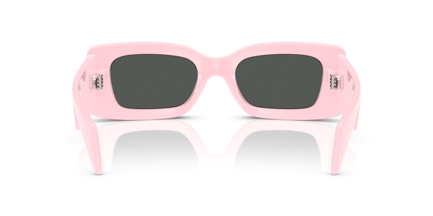 Occhiali da sole Versace VE 4474U (548587) colore rosa forma rettangolare lenti grigio scuro