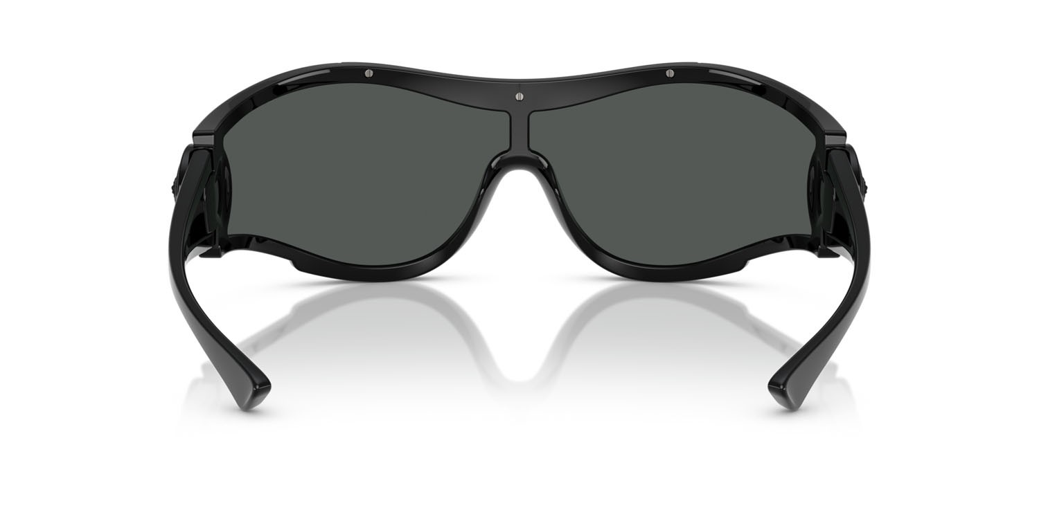 Occhiali da sole Versace VE 4475 (536087) colore nero forma irregolare lenti grigio scuro