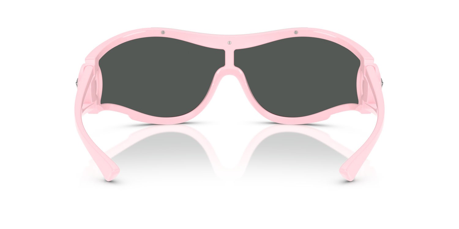 Occhiali da sole Versace VE 4475 (548587) colore rosa forma irregolare lenti grigio scuro