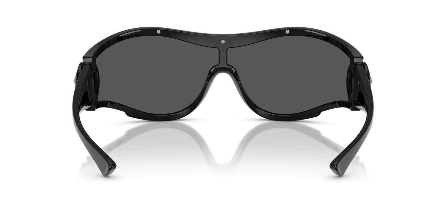Sunglasses Versace VE 4475 (GB1/87) color nero shape irregular lenses grigio scuro