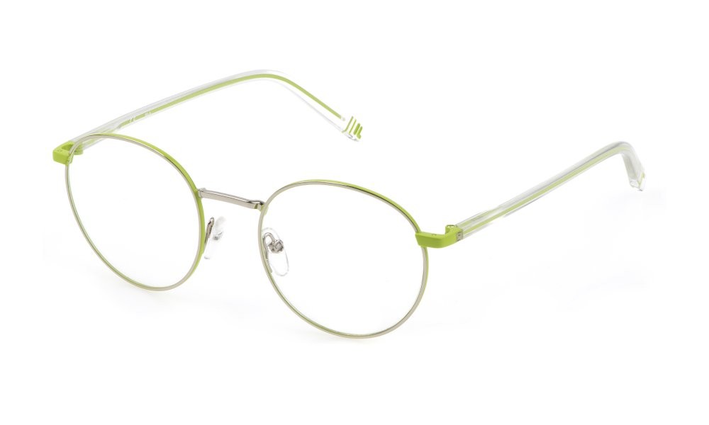 Brillen Fila VFI203 (0539) farbe palladio lucido c/parti verde 