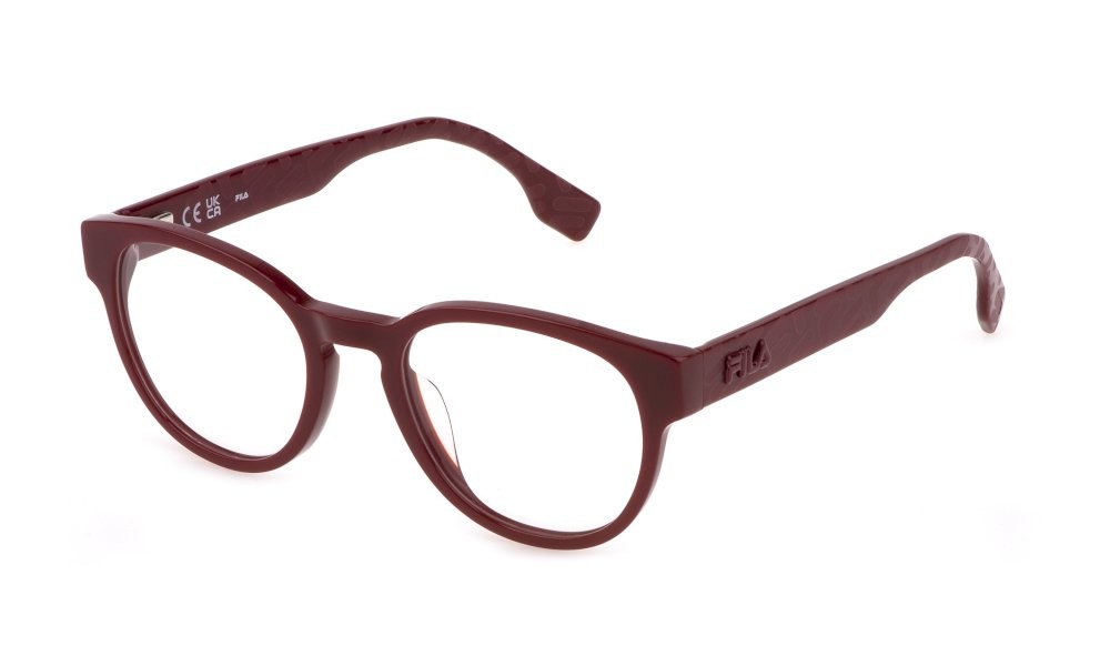 Occhiali da vista Fila VFI453V (09FH) colore bordeaux pieno lucido 