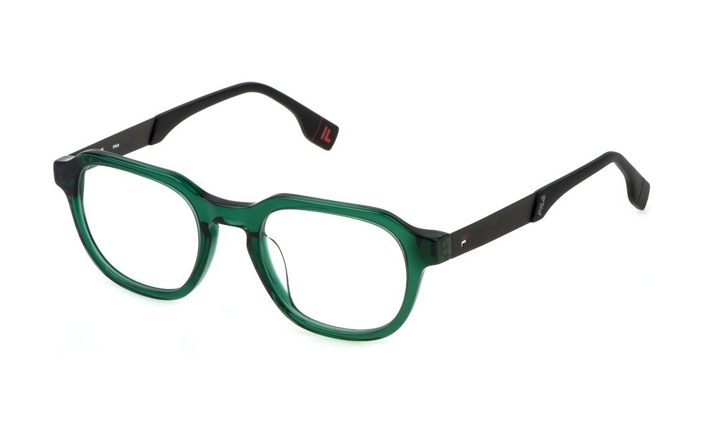 Occhiali da vista Fila VFI716 (0M40) colore verde trasparente lucido 