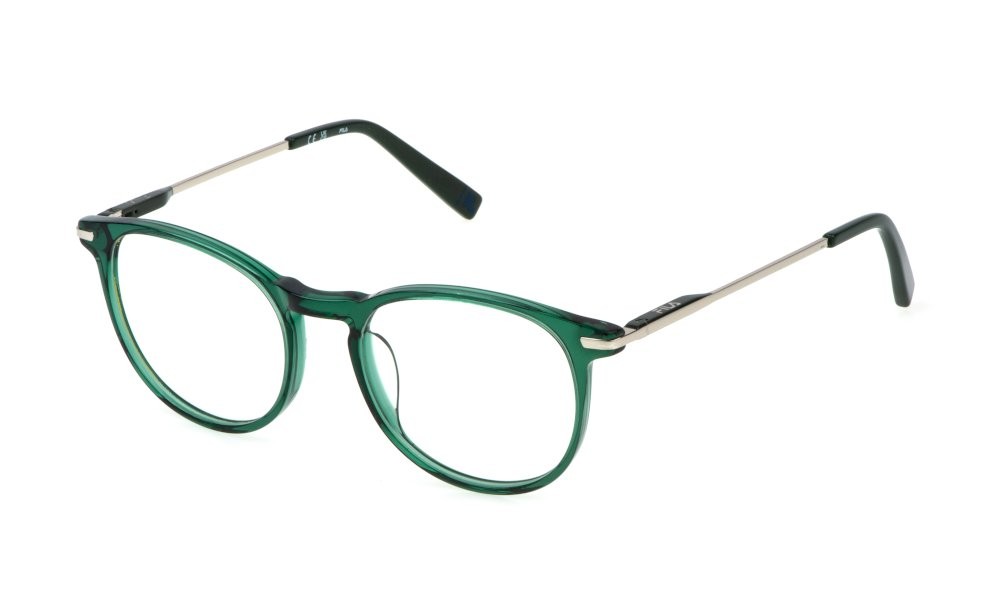 Occhiali da vista Fila VFI719 (0998) colore verde trasparente lucido 