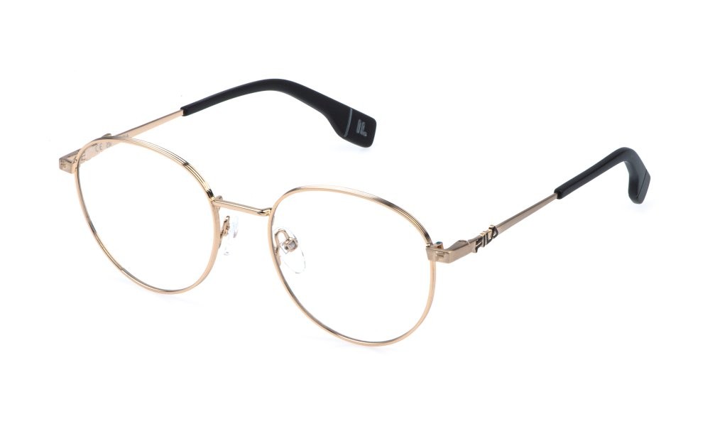 Occhiali da vista Fila VFI882 (0349) colore oro rose' lucido c/parti sabbiate/satin/ 