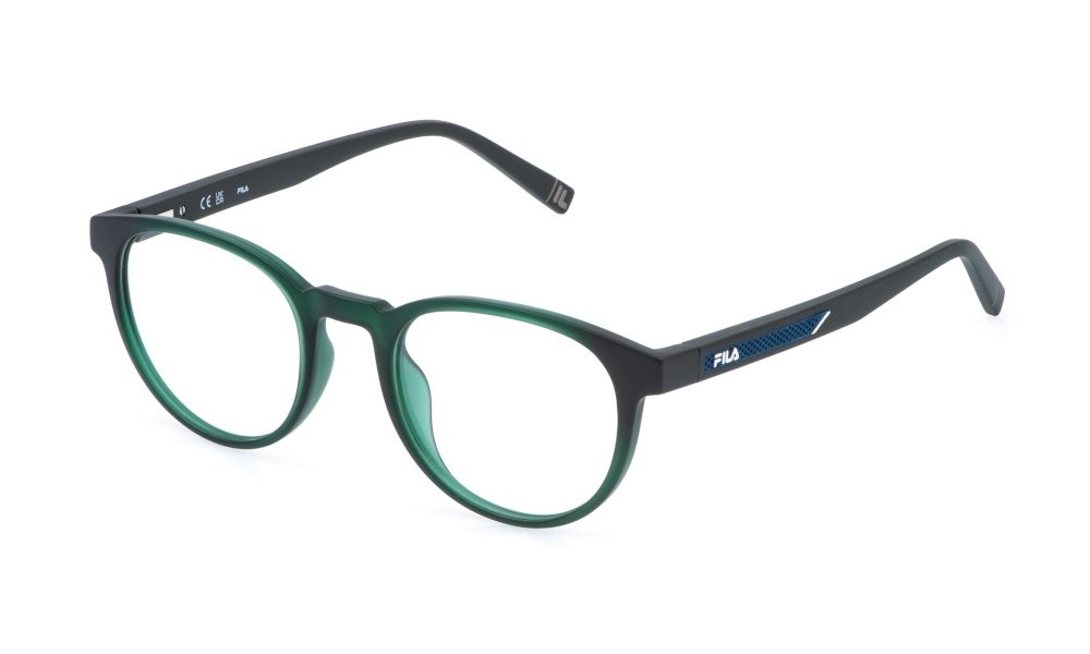Occhiali da vista Fila VFI992 (0M40) colore verde trasparente lucido 