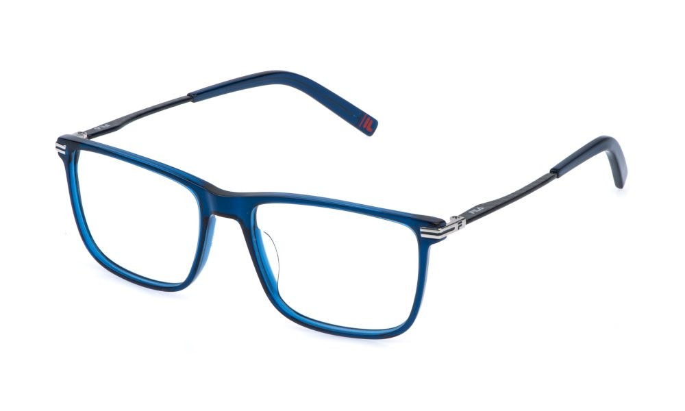 Occhiali da vista Fila VFI993 (0AGQ) colore blu trasparente lucido 