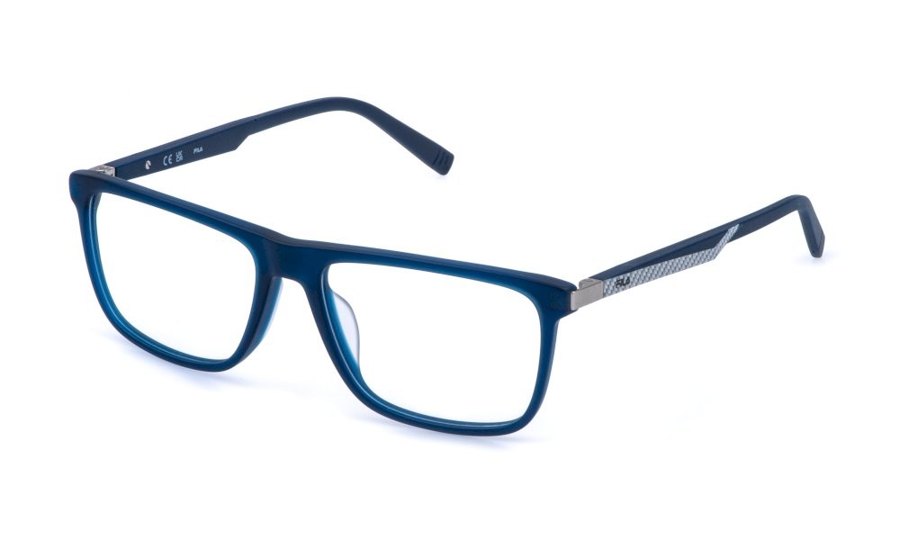 Occhiali da vista Fila VFIA93 (AGQM) colore blu trasparente opaco 