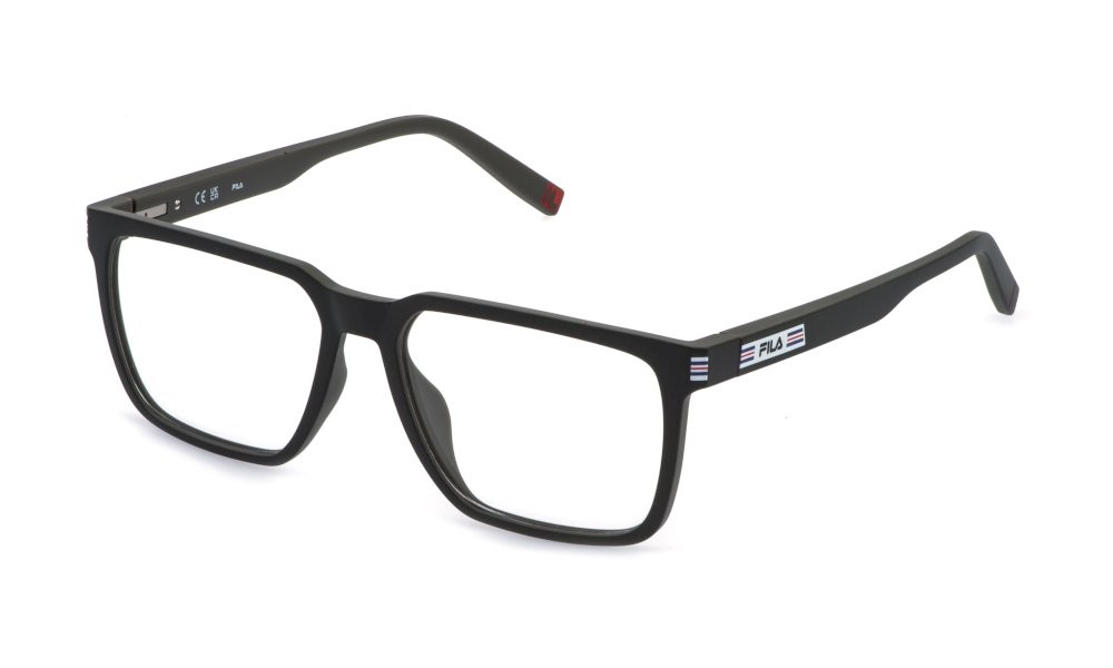Occhiali da vista Fila VFID08 (0U47) colore verde scuro c/parti verde chiaro 