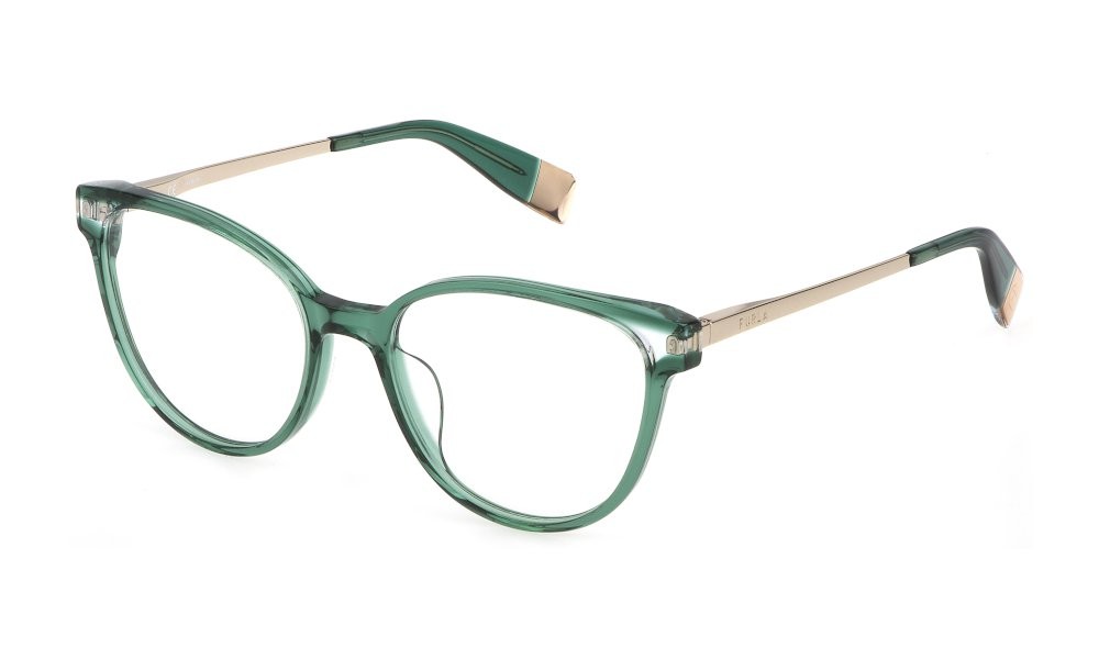 Brillen Furla VFU580 (0998) farbe verde trasparente lucido 